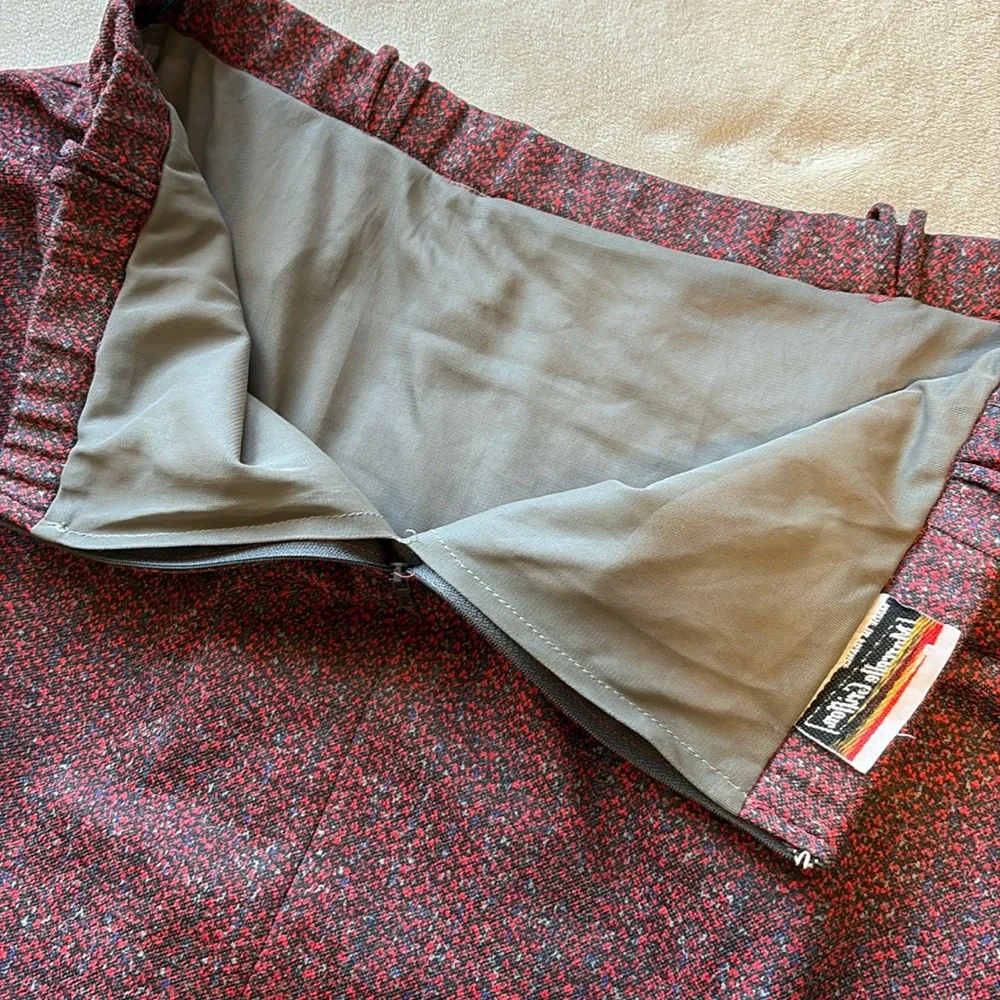 French Vintage Marcelle Griffon Made in France Calf Length Skirt 31” Waist - Picture 9 of 11